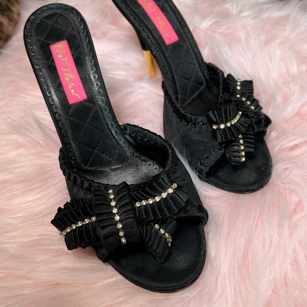 90s / 2000s vintage Betsey Johnson mule heels 💋 - Picture 2 of 8
